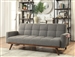 Nettie Futon Sofa in Gray Finish by Furniture of America - FOA-CM2605