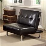 Bulle Chair in Black Finish by Furniture of America - FOA-CM2669BK-CH