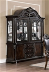 Lombardy Hutch & Buffet in Walnut Finish by Furniture of America - FOA-CM3146HB