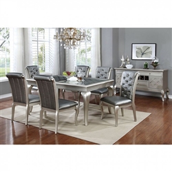 Amina 7 Piece 66" Dining Room Set by Furniture of America - FOA-CM3219T-66