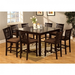 Eleanor 7 Piece Counter Height Dining Set by Furniture of America - FOA-CM3246PT
