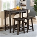 Elinor 3 Piece Bar Table Dining Set in Gray Finish by Furniture of America - FOA-CM3475GY-PT-3PK