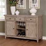 Patience Server in Rustic Natural Tone Finish by Furniture of America - FOA-CM3577SV