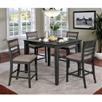 Fafnir 5 Piece Counter Height Dining Set by Furniture of America - FOA-CM3607PT-5PK