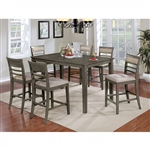 Fafnir 7 Piece Counter Height Dining Set by Furniture of America - FOA-CM3607PT-7PK