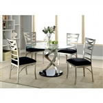 Roxo 5 Piece Round Table Dining Room Set by Furniture of America - FOA-CM3729T