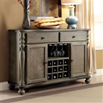 Siobhan II Server in Rustic Dark Oak Finish by Furniture of America - FOA-CM3872SV