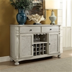 Siobhan II Server by Furniture of America - FOA-CM3872WH-SV