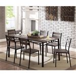 Westport 7 Piece Dining Room Set in Antique Brown/Black Finish by Furniture of America - FOA-CM3920T