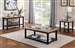 Rosetta 2 Piece Occasional Table Set in Dark Walnut by Furniture of America - FOA-CM4187-2PK