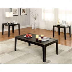 Tamar 3 Piece Occasional Table Set in Espresso by Furniture of America - FOA-CM4310-3PK