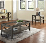 Izar 2 Piece Occasional Table Set in Gray Finish by Furniture of America - FOA-CM4355GY-2PK