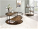 Orrin 2 Piece Occasional Table Set in Black/Walnut by Furniture of America - FOA-CM4396BK-2PK