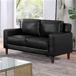 Hanover Love Seat in Black Finish by Furniture of America - FOA-CM6063BK-LV