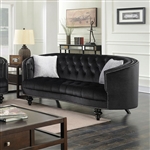 Manuela Love Seat in Black by Furniture of America - FOA-CM6145BK-LV