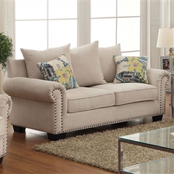 Skyler Love Seat in Ivory by Furniture of America - FOA-CM6155-LV