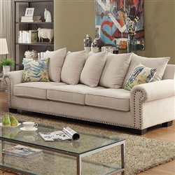 Skyler Sofa in Ivory by Furniture of America - FOA-CM6155-SF