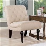 Louella Chair in Beige by Furniture of America - FOA-CM6210BG-CH
