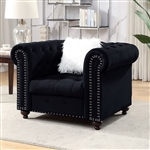 Giacomo Chair in Black by Furniture of America - FOA-CM6240BK-CH