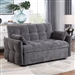 Lanberis Futon Sofa in Gray Finish by Furniture of America - FOA-CM6255GY