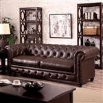 Stanford Sofa in Brown by Furniture of America - FOA-CM6269BR-SF