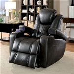 Zaurak Recliner in Dark Gray by Furniture of America - FOA-CM6291-CH