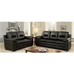 Parma 2 Piece Sofa Set in Black by Furniture of America - FOA-CM6324BK