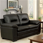 Parma Love Seat in Black by Furniture of America - FOA-CM6324BK-LV