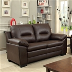 Parma Love Seat in Brown by Furniture of America - FOA-CM6324BR-LV