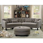 Sarin Sectional Sofa in Warm Gray by Furniture of America - FOA-CM6370