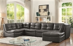 Libbie Sectional Sofa in Gray by Furniture of America - FOA-CM6456