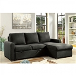 Arabella Sectional in Dark Grey by Furniture of America - FOA-CM6564DG