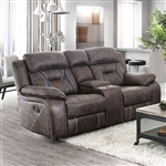 Flint Love Seat in Brown by Furniture of America - FOA-CM6565-LV