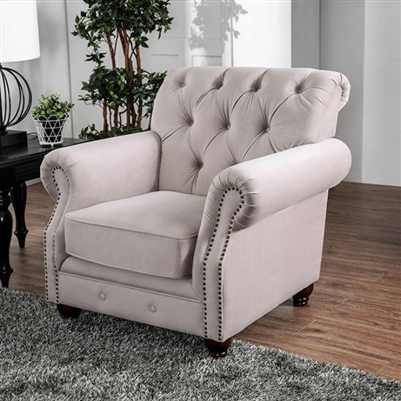 Tamika Chair in Beige by Furniture of America - FOA-CM6577-CH