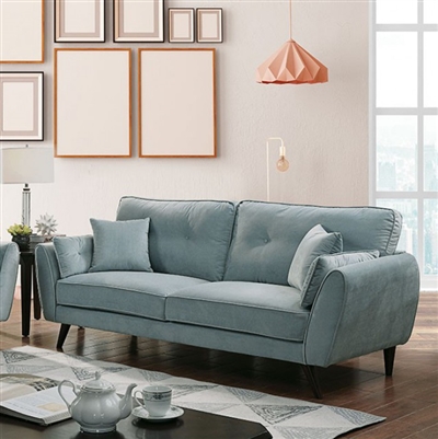 Phillipa Sofa in Light Teal by Furniture of America - FOA-CM6610-SF