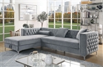 Amie Sectional Sofa in Gray by Furniture of America - FOA-CM6652GY