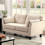 Ysabel Love Seat in Beige by Furniture of America - FOA-CM6716BG-LV