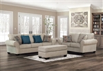 Henley 2 Piece Sofa Set in Beige Finish by Furniture of America - FOA-CM6732BG