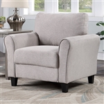 Barnet Chair in Light Gray Finish by Furniture of America - FOA-CM6741LG-CH