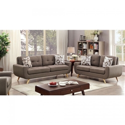 Livvy 2 Piece Sofa Set in Mocha by Furniture of America - FOA-CM6800