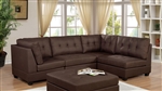 Pencoed Sectional Sofa in Brown by Furniture of America - FOA-CM6957BR