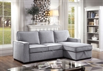 Ines Sectional Sofa in Gray by Furniture of America - FOA-CM6964-SEC