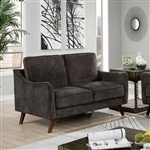 Maxime Love Seat in Dark Gray by Furniture of America - FOA-CM6971DG-LV