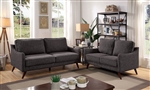 Maxime 2 Piece Sofa Set in Gray by Furniture of America - FOA-CM6971GY