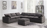 Joel 6 Seater Sectional Sofa in Gray by Furniture of America - FOA-CM6974GY-6S