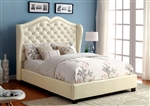 Monroe Bed in Ivory Finish by Furniture of America - FOA-CM7016IV-B