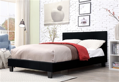 Sims Bed in Black Finish by Furniture of America - FOA-CM7078BK-B