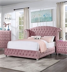 Zohar Twin Bed in Pink Finish by Furniture of America - FOA-CM7130PK-B