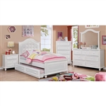 Olivia 6 Piece Bedroom Set by Furniture of America - FOA-CM7155WH