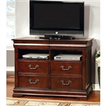 Mandura 50 Inch TV Console in Cherry Finish by Furniture of America - FOA-CM7260TV